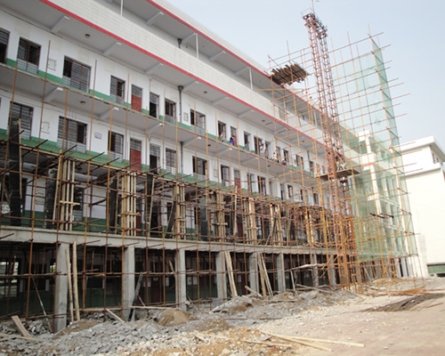 碳纖維加固-2010年8月山西省新絳中學教學樓碳布加固工程
