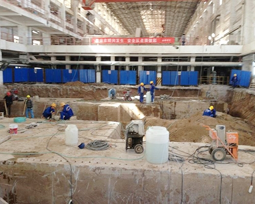 2013年 织金县地址57bKV七超介25月底中電投集團鋁業股份有限公司原磨車間基礎切割